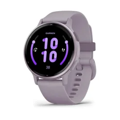 GARMIN Montre Connectée vivoactive 5 cadran mauve fond personnalisable bracelet silicone mauve Online