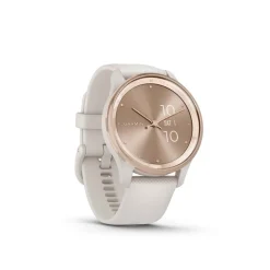 GARMIN Montre Connectée Vivomove Trend cadran ivoire fond personnalisable bracelet silicone ivoire Outlet