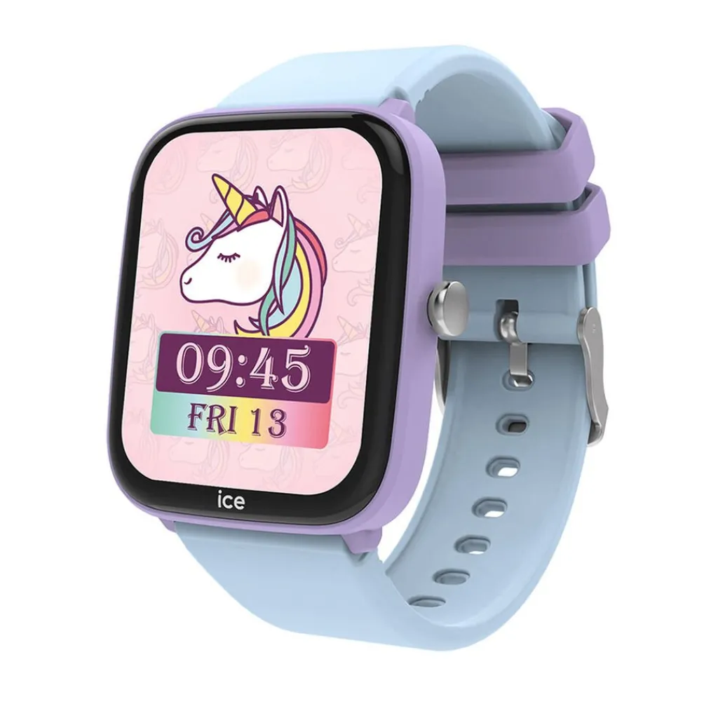 ICE WATCH Montre Connectée Smart Junior 3.0 cadran violet bracelet plastique bleu sky Sale