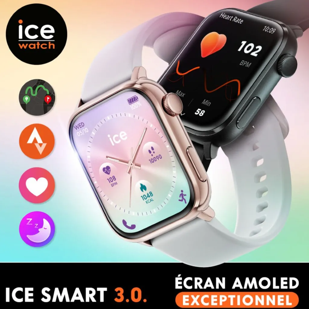 ICE WATCH Montre Connectée Smart 3.0 cadran doré bracelet métal doré Outlet