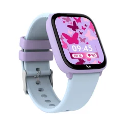 ICE WATCH Montre Connectée Smart Junior 3.0 Find My cadran parme bracelet silicone bleu sky Best