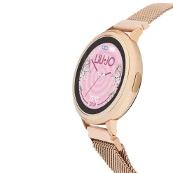 LIU JO Montre Connectée Smartwatch Eye Gold Rose cadran rose bracelet acier rose Best