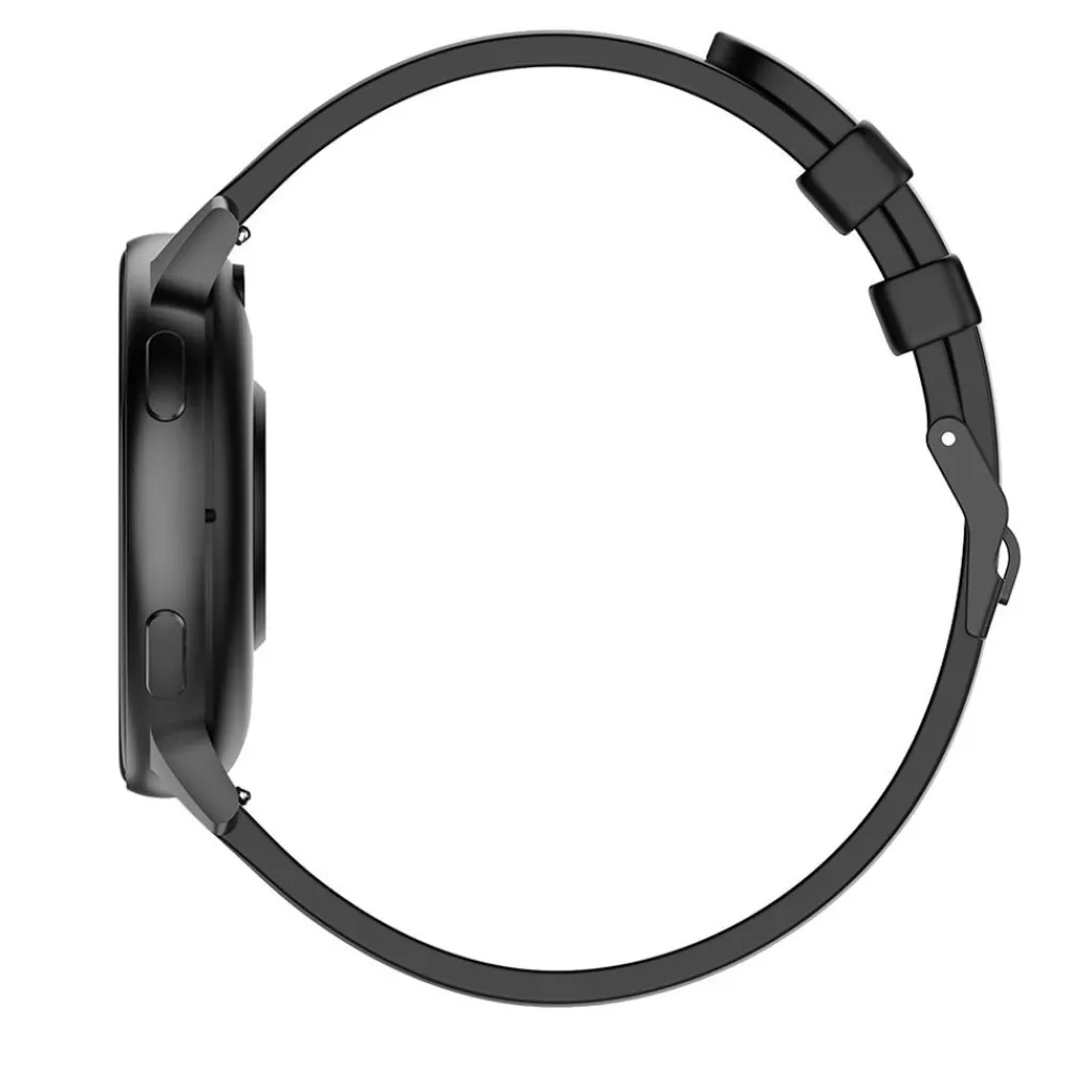 TEKDAY Montre Connectée cadran noir bracelet silicone noir Outlet