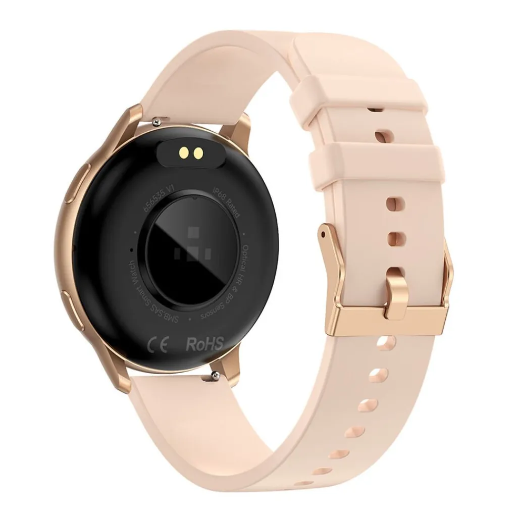 TEKDAY Montre Connectée cadran rose bracelet silicone rose Discount