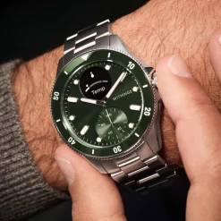 WITHINGS Montre Connectée Scanwatch Nova cadran argenté bracelet acier argenté Best