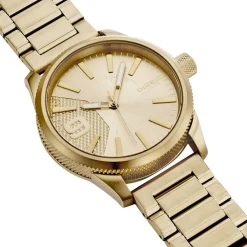 DIESEL Montre Nsbb Champagne cadran doré fond doré bracelet acier doré Sale