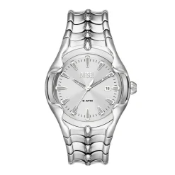 DIESEL Montre Vert Argenté cadran argenté fond argenté bracelet acier argenté Discount