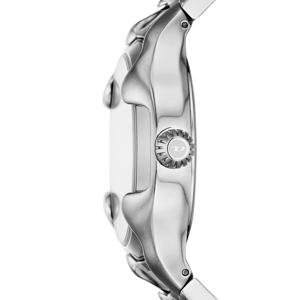 DIESEL Montre Vert Argenté cadran argenté fond argenté bracelet acier argenté Discount