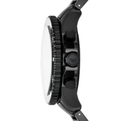 EMPORIO ARMANI Montre Noir cadran noir fond noir bracelet céramique noir Best