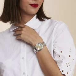 FESTINA Montre Boyfriend Multicolore cadran argenté fond multicolore bracelet acier argenté Discount