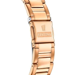 FESTINA Montre Boyfriend Blanc cadran doré rose fond blanc bracelet acier doré rose Online
