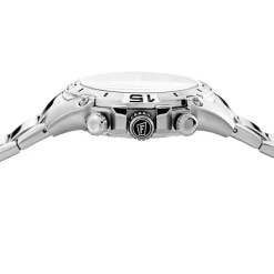 FESTINA Montre Chrono Bike Vert cadran argenté fond vert bracelet acier argenté New