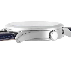 FESTINA Montre Classics Bleu cadran argenté fond bleu bracelet cuir bleu Clearance