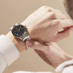 FESTINA Montre Classics Bleu cadran argenté fond bleu bracelet acier argenté Clearance