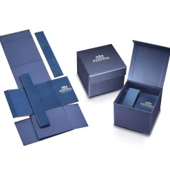 FESTINA Montre Classics Bleu cadran argenté fond bleu bracelet acier argenté Hot