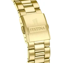 FESTINA Montre Classics Doré cadran doré fond doré bracelet acier doré Clearance