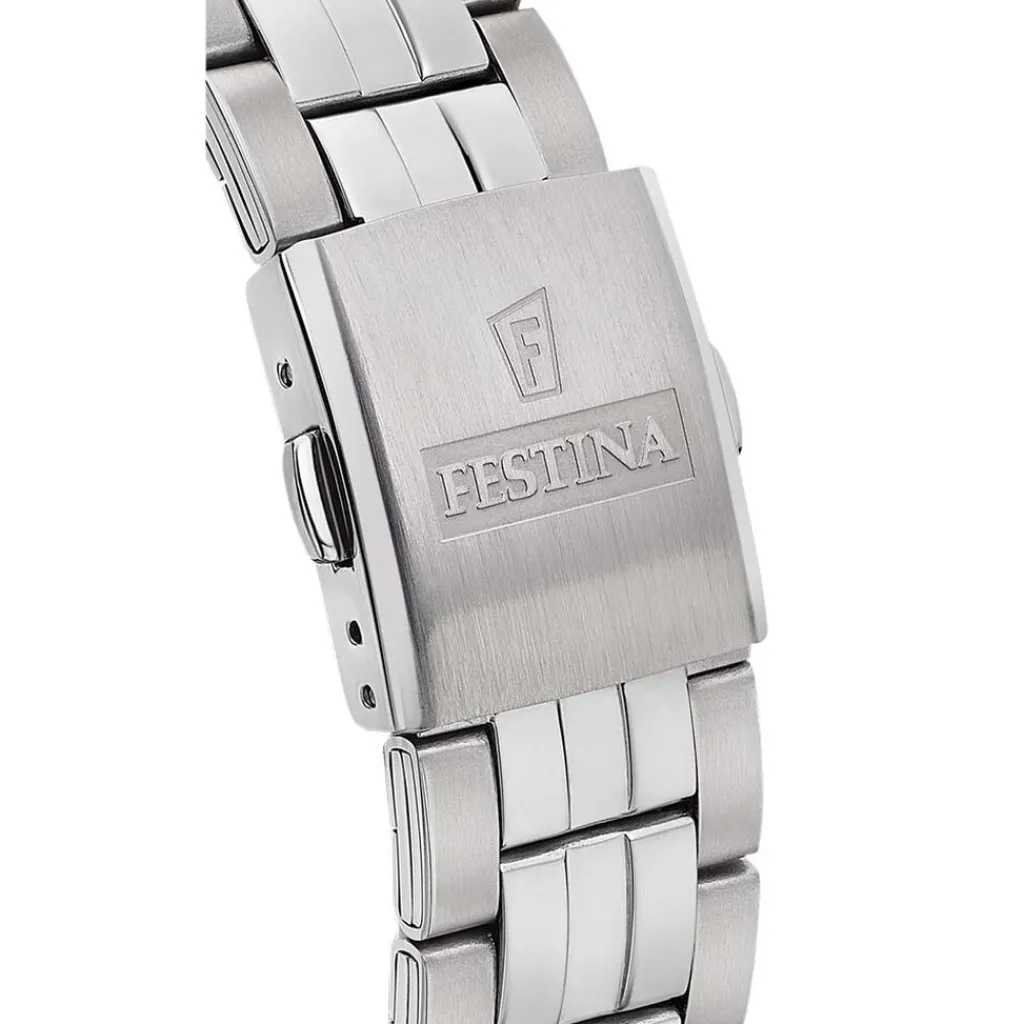 FESTINA Montre Classics Vert cadran argenté fond vert bracelet acier argenté Online