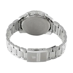 FESTINA Montre Junior Fond Bleu cadran gris fond bleu bracelet acier argenté Hot