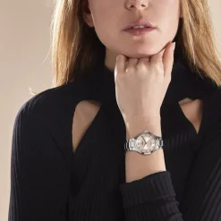 FESTINA Montre Mademoiselle Rose cadran argenté fond rose bracelet acier argenté Outlet