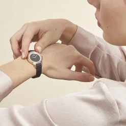 FESTINA Montre Mademoiselle Noir cadran doré rose fond noir bracelet acier noir Discount