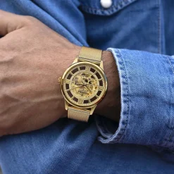 FESTINA Montre Squelette Doré cadran doré fond doré bracelet acier doré Best