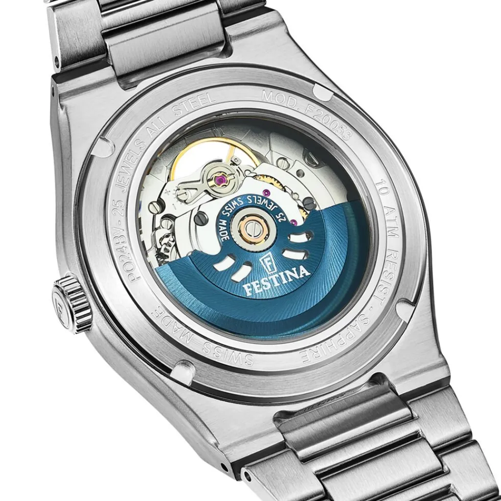 FESTINA SWISS MADE Montre Automatic 40 Bleu