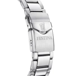 FESTINA Montre the Originals/diver Bleu Sky cadran argenté fond bleu sky bracelet acier argenté Clearance