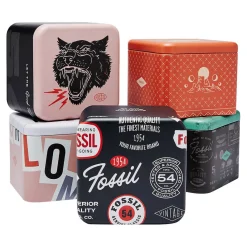 FOSSIL Montre Blue Bleu cadran argenté fond bleu bracelet acier argenté Clearance