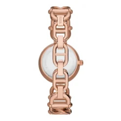 FOSSIL Montre Carlie Argenté cadran rose fond argenté bracelet acier rose Discount