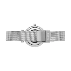 FOSSIL Montre Carlie Mini Nacre cadran argenté fond nacre bracelet acier argenté Hot