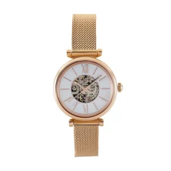 FOSSIL Montre Carlie Mini Me Nacre cadran doré rose fond nacre bracelet acier doré rose New