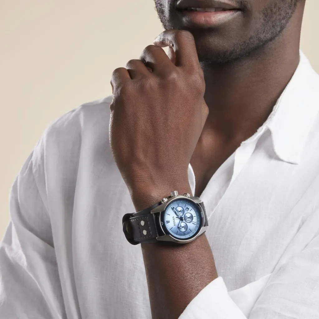 FOSSIL Montre Coachman Bleu Sale