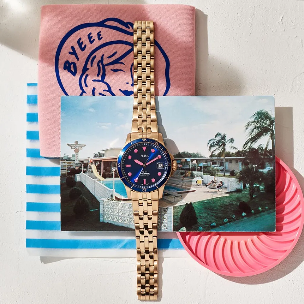 FOSSIL Montre Fb 01- Bleu Best