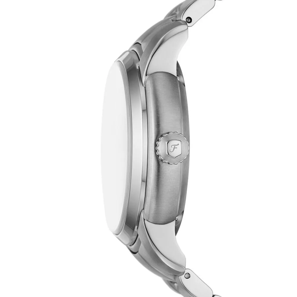 FOSSIL Montre Heritage Vert cadran argenté fond vert bracelet acier argenté Discount