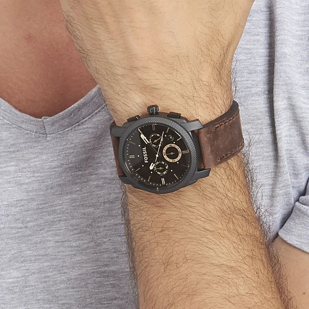 FOSSIL Montre Machine Marron Outlet