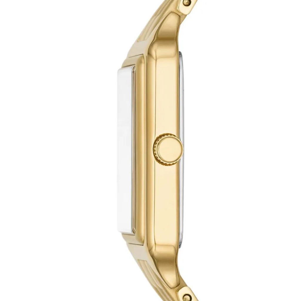 FOSSIL Montre Raquel Argenté cadran doré fond argenté bracelet acier doré Outlet