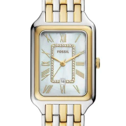 FOSSIL Montre Raquel Blanc cadran bicolore fond blanc bracelet acier bicolore Online