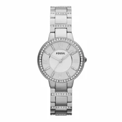 FOSSIL Montre Virginia Argent cadran argenté fond argenté bracelet acier argenté Clearance