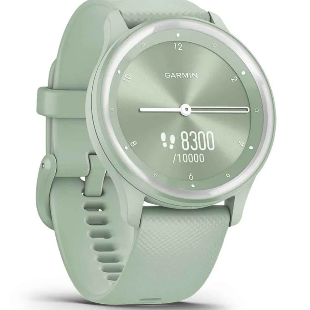 GARMIN Montre Vivomove Sport Vert cadran vert fond vert bracelet silicone vert Online