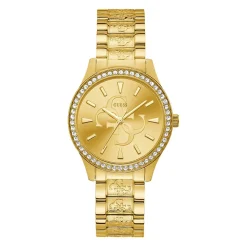 GUESS Montre Anna Champagne cadran doré fond doré bracelet acier doré Outlet
