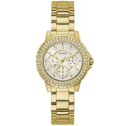 GUESS Montre Crown Jewel Blanc Outlet