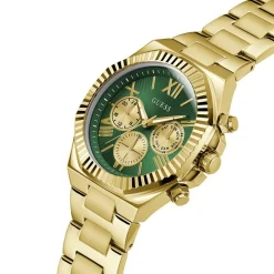 GUESS Montre Equity Vert cadran doré fond vert bracelet acier doré Online