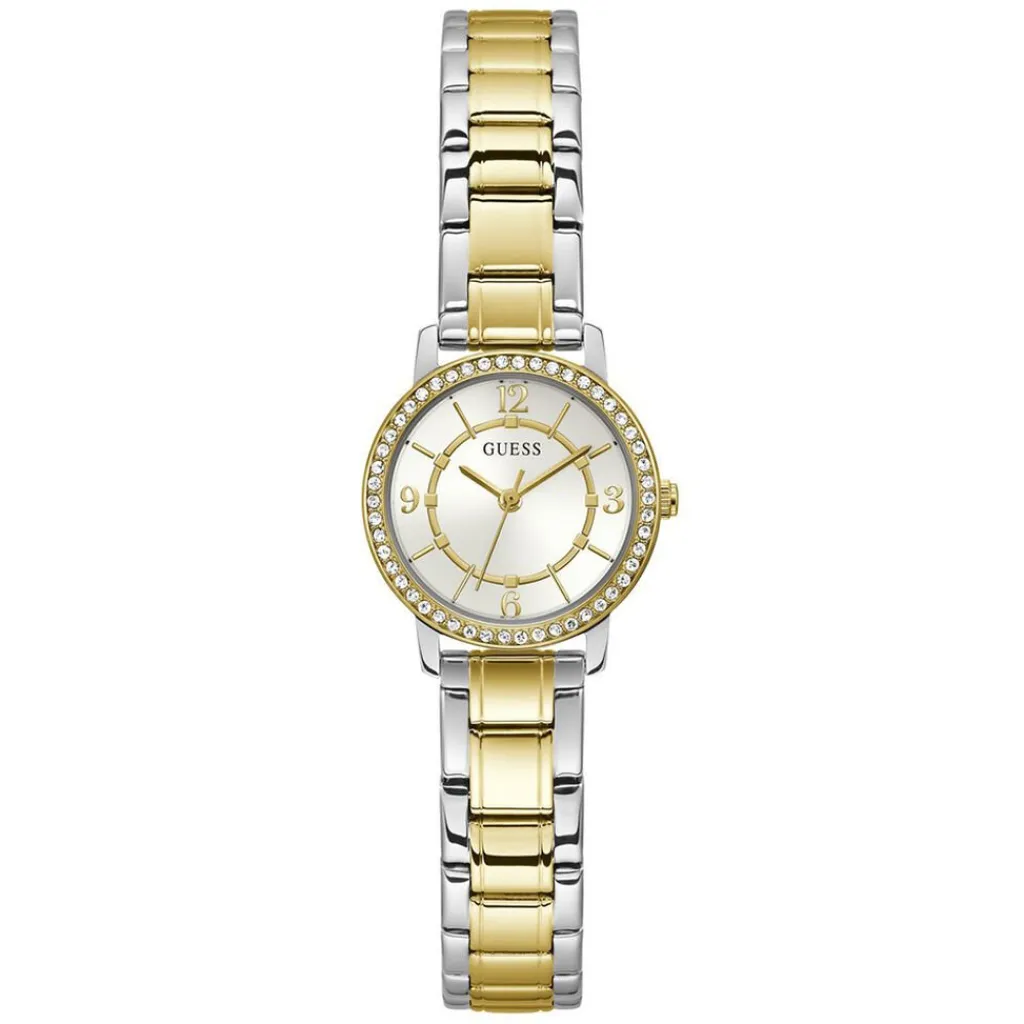 GUESS Montre Melody Blanc cadran bicolore doré / blanc fond blanc bracelet acier bicolore Online