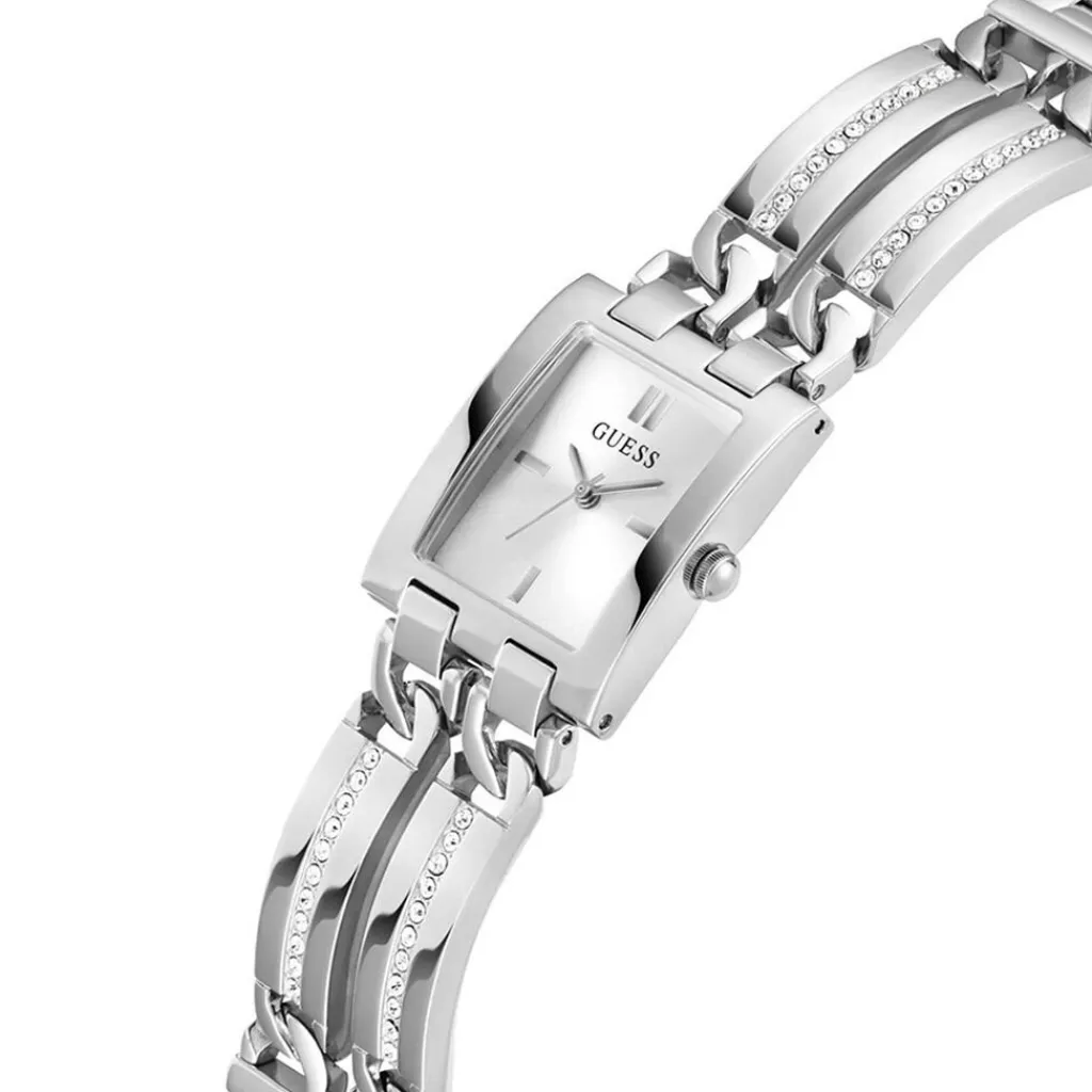 GUESS Montre Mod Id Argenté cadran argenté fond argenté bracelet acier argenté Online