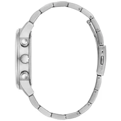 GUESS Montre Parker Noir cadran argenté fond noir bracelet acier argenté Online