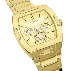 GUESS Montre Phoenix Champagne cadran doré fond champagne bracelet acier doré New