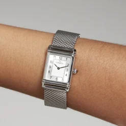 HERBELIN Montre Art Deco Argent cadran argenté fond argenté bracelet acier argenté Online