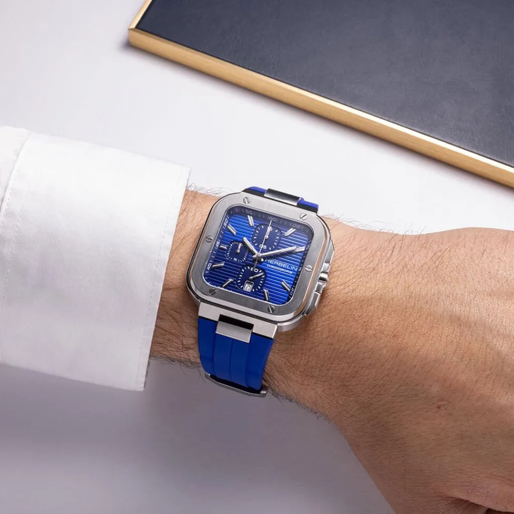 HERBELIN Montre Cap Camarat Square Bleu Hot