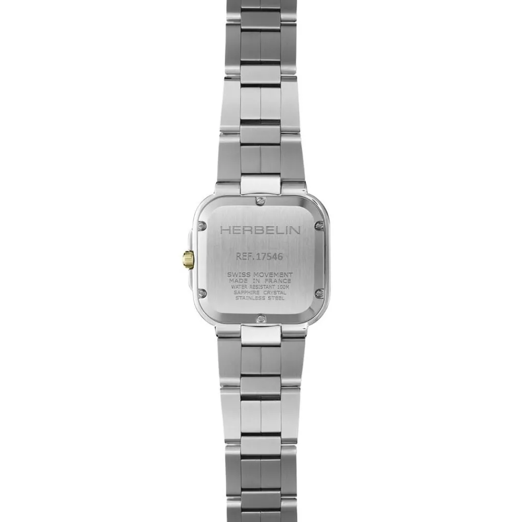 HERBELIN Montre Cap Camarat Square Nacre Blanche Discount