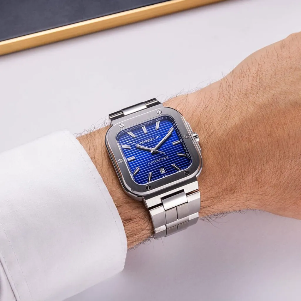 HERBELIN Montre Cap Camarat Square Bleu Discount